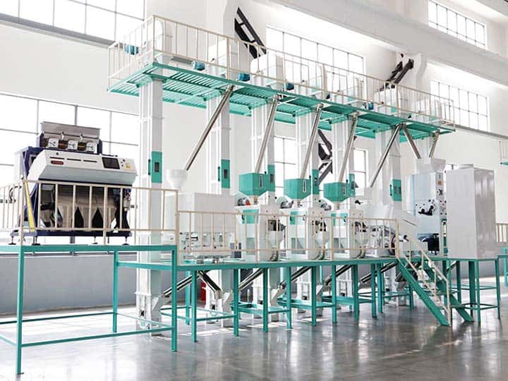 60T/D integrated automatic rice milling machine unit