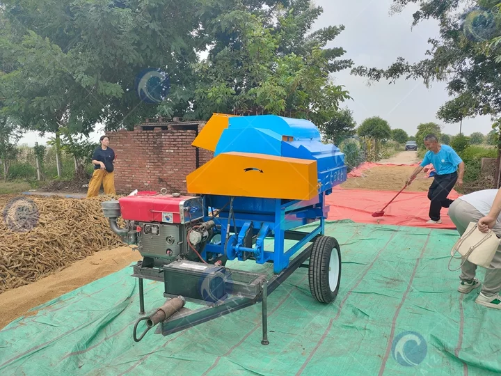 grain threshing machine