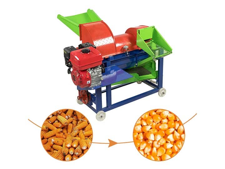 Automatic multi grain thresher for corn millet sorghum soybeans