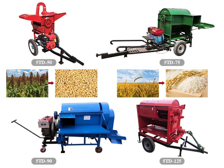 thresher for wheat and rice