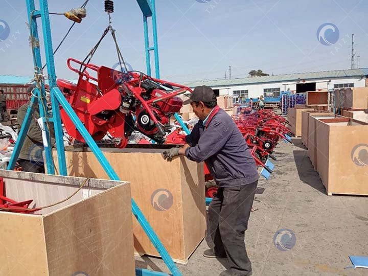 packing of small corn harvester