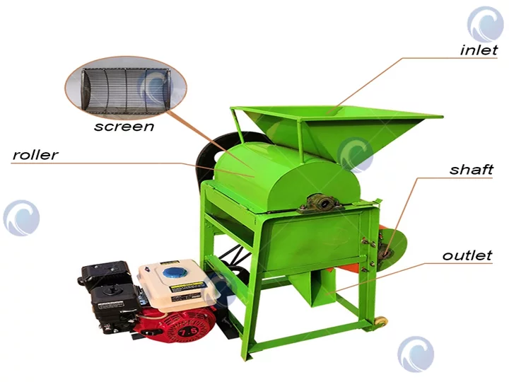 200 Groundnut sheller machine structure