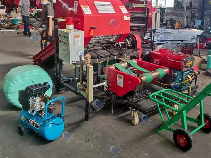 forage baler wrapper machine