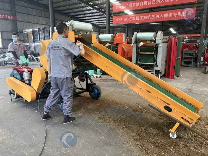 grass silage baler machine