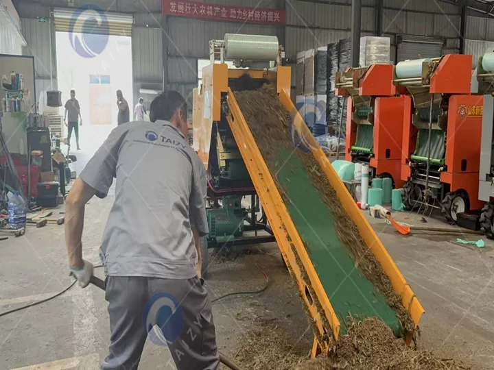 Grass silage baler wrapper machine sent to Portugal