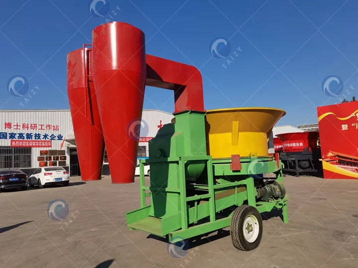 hay bale crushing machine