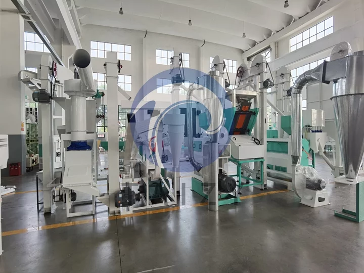 rice husking machine plant